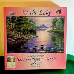 At the lake. 1000 piece jigsaw puzzle by James Meger.